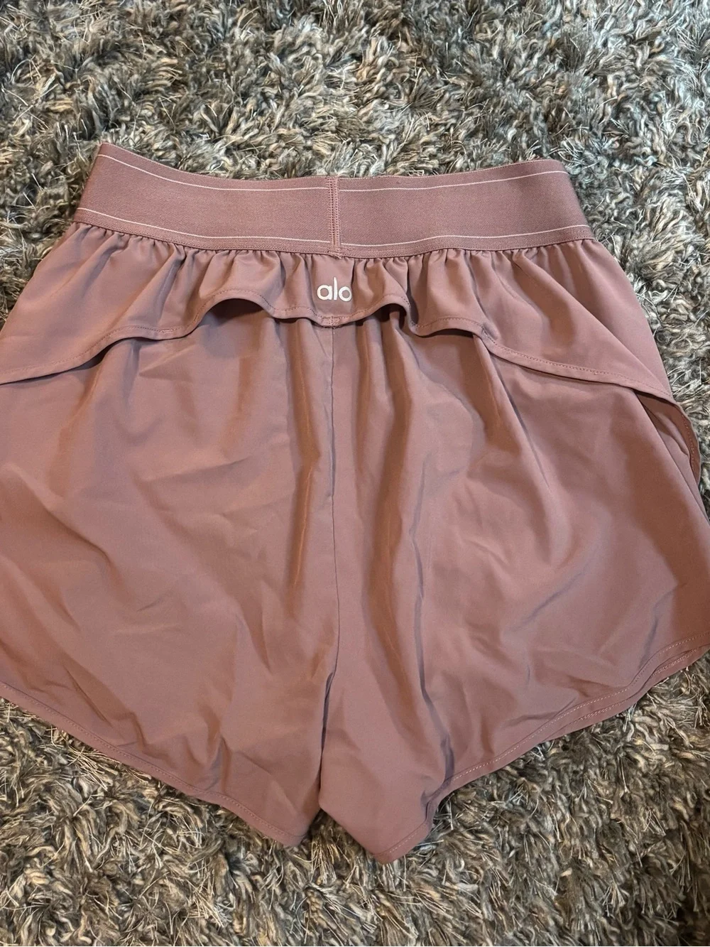 ALO Yoga Mauve Athletic Running Shorts